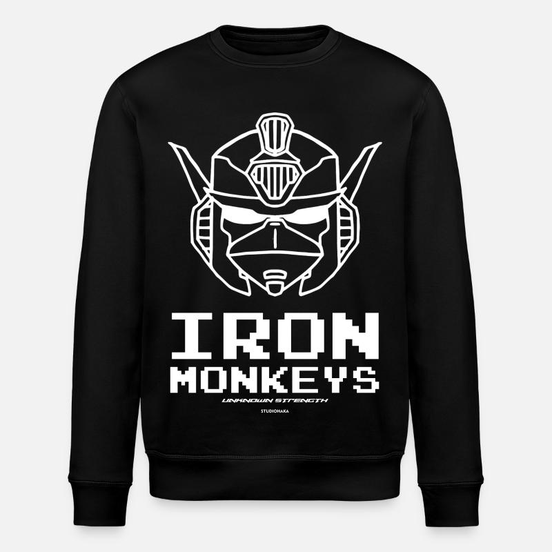 IRON MONKEYS ROBO MONKEY - Stanley/Stella Unisex Bio-Sweatshirt ROLLER - Schwarz