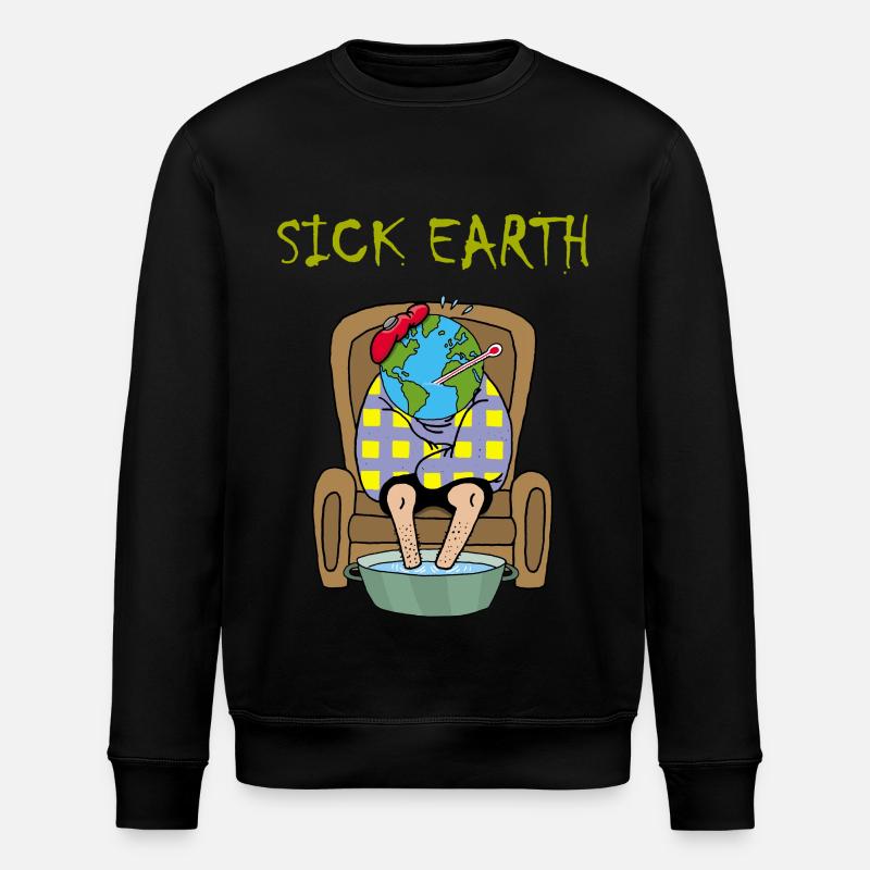 Planète malade - Sweat bio ROLLER Stanley/Stella Unisexe - noir