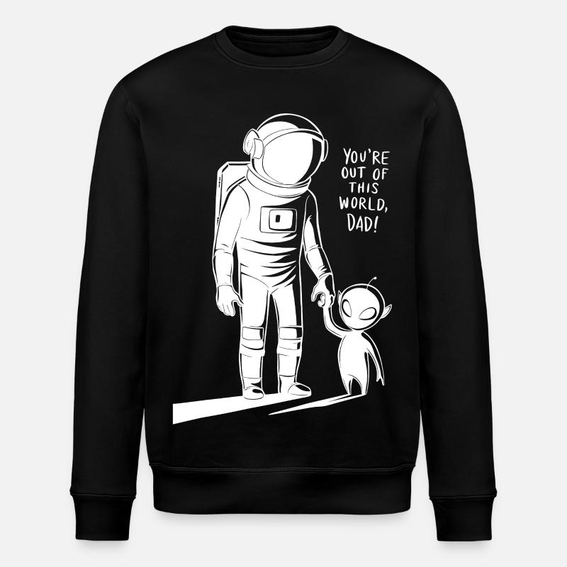 You're galactic, Dad! - Stanley/Stella ROLLER Unisex Organic Sweatshirt - black