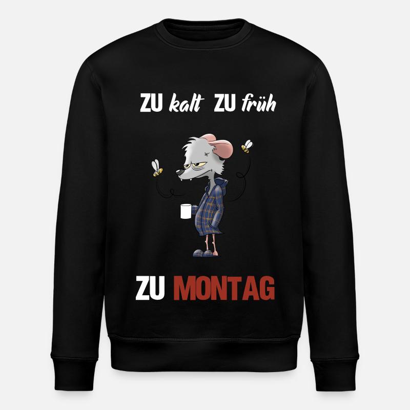 mad Monday - Stanley/Stella Unisex Bio-Sweatshirt ROLLER - Schwarz