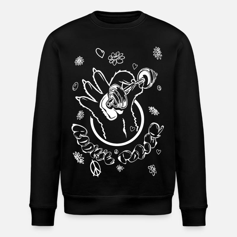 Gym - Stanley/Stella Unisex Bio-Sweatshirt ROLLER - Schwarz