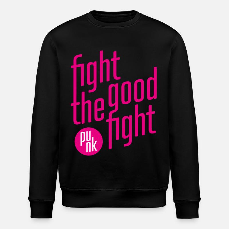 ThinkBick_Fight_the_good_fight_2026_1 - Stanley/Stella Unisex Bio-Sweatshirt ROLLER - Schwarz