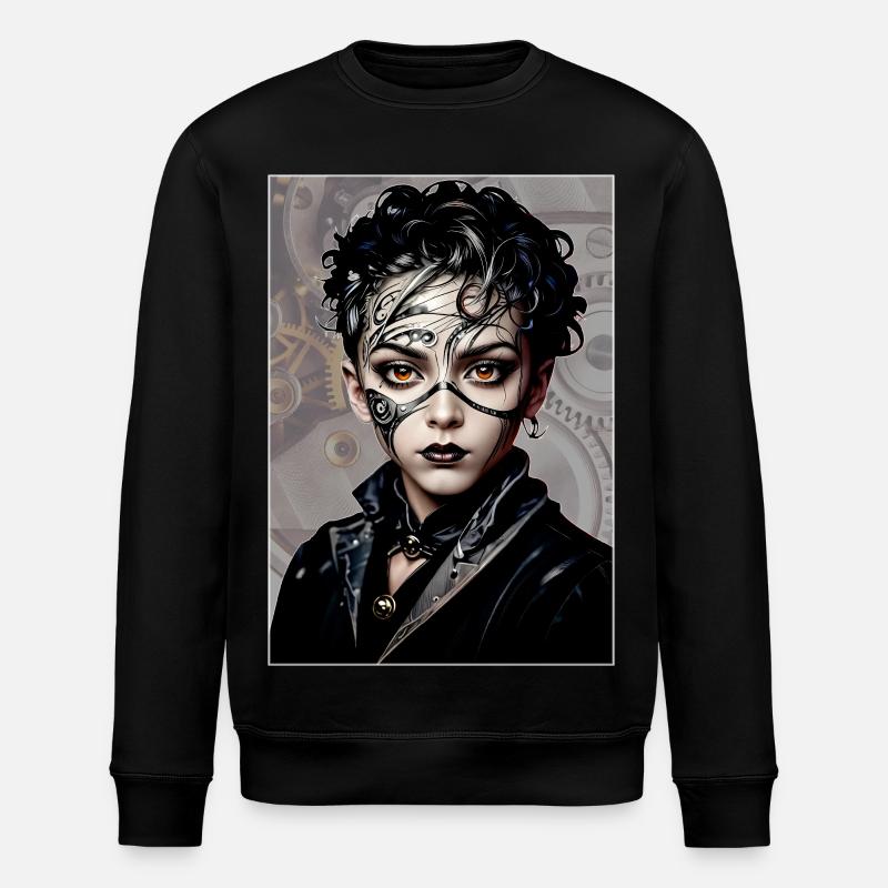 Steampunk Boy 03 - Sweat bio ROLLER Stanley/Stella Unisexe - noir