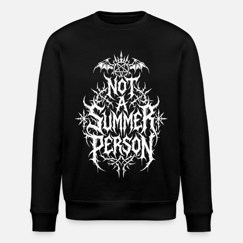 Not a summer person - Stanley/Stella Unisex Bio-Sweatshirt ROLLER - Schwarz