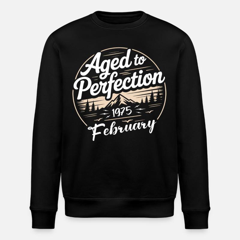 February 1975 - Stanley/Stella ROLLER Unisex Organic Sweatshirt - black
