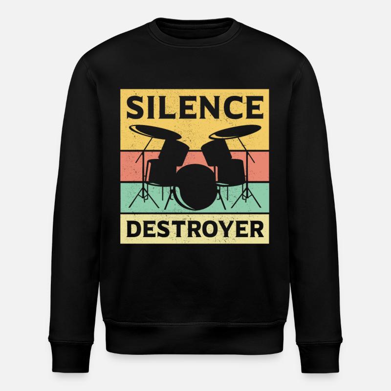 Batteur batteur batterie cadeau batteur - Sweat bio ROLLER Stanley/Stella Unisexe - noir