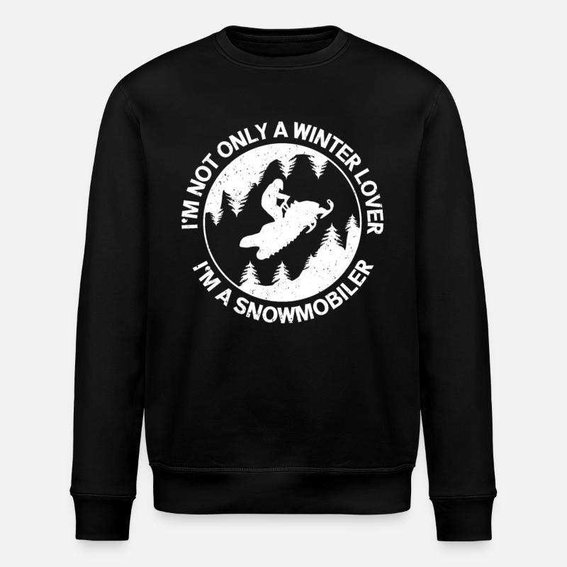 Snowmobile Snowmobile Snowmobile Gift - Stanley/Stella ROLLER Unisex Organic Sweatshirt - black