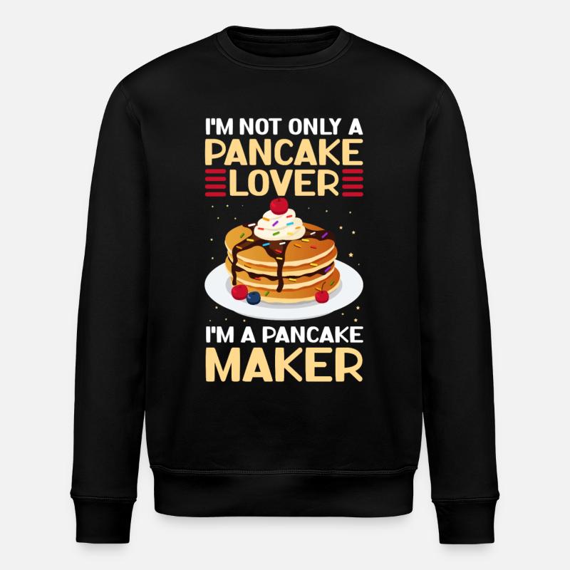 Pancakes Pancake Pancake Gift - Stanley/Stella ROLLER Unisex Organic Sweatshirt - black