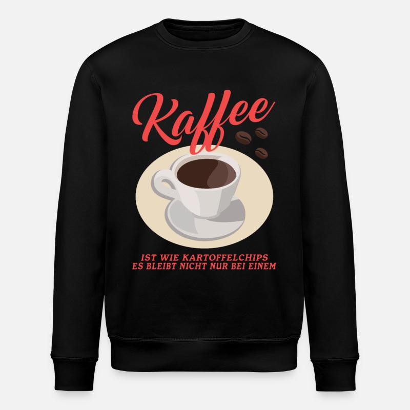 Kaffee Kaffeeliebhaber Kaffeetrinker Geschenk - Stanley/Stella Unisex Bio-Sweatshirt ROLLER - Schwarz