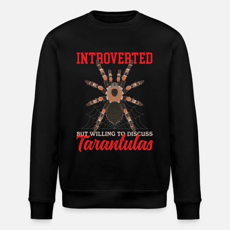 Tarantulas Spider Tarantula Gift - Stanley/Stella ROLLER Unisex Organic Sweatshirt - black