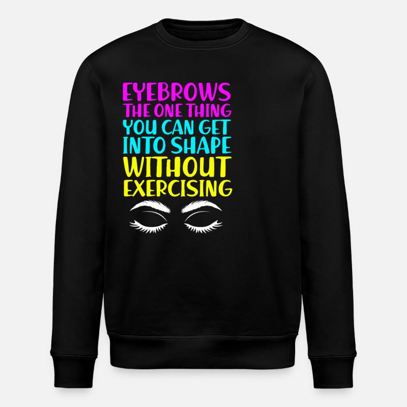 Microblading Makeup Cosmetic Beautician - Stanley/Stella ROLLER Unisex Organic Sweatshirt - black