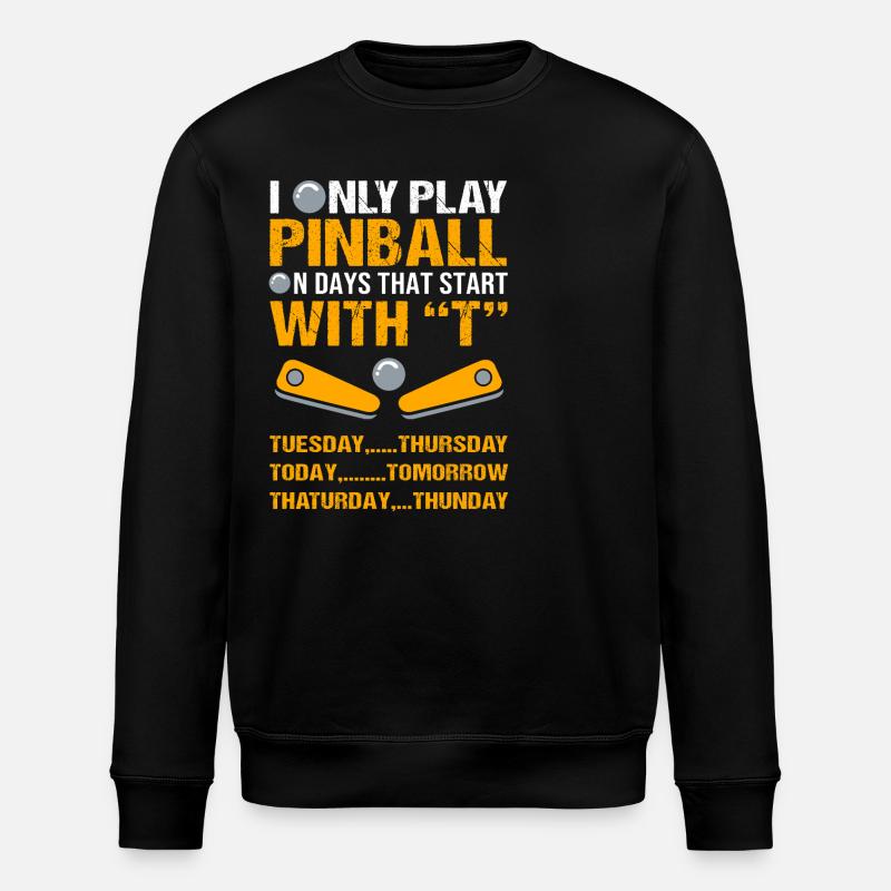 Flipper Pinball - Sweat bio ROLLER Stanley/Stella Unisexe - noir