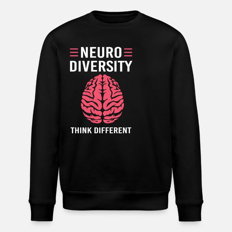 Autisme, Autiste, TDAH, Asperger, Neurodiversité - Sweat bio ROLLER Stanley/Stella Unisexe - noir