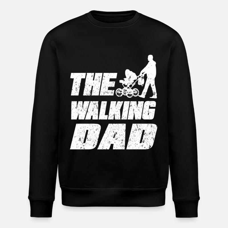 The Walking dad - Stanley/Stella ROLLER Unisex Organic Sweatshirt - black