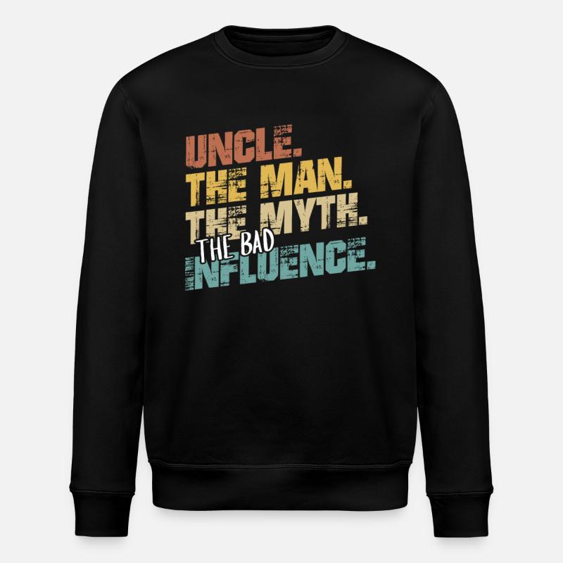 Onkel Geschenk Patenonkel Taufpate - Stanley/Stella Unisex Bio-Sweatshirt ROLLER - Schwarz