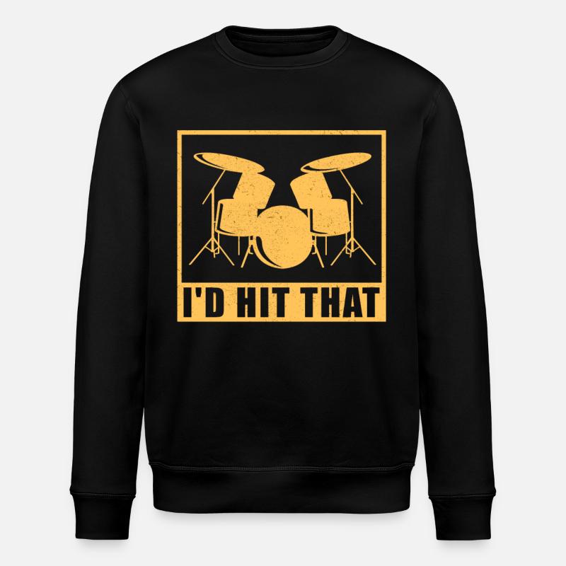 Batterie batteur Drummer Tambour cadeau - Sweat bio ROLLER Stanley/Stella Unisexe - noir