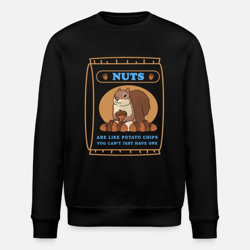 Mignon écureuil gris écureuil cadeau - Sweat bio ROLLER Stanley/Stella Unisexe - noir