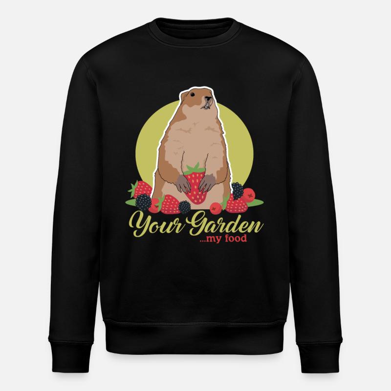 Murmeltiere Mankai Groundhog Munggen Geschenk - Stanley/Stella Unisex Bio-Sweatshirt ROLLER - Schwarz