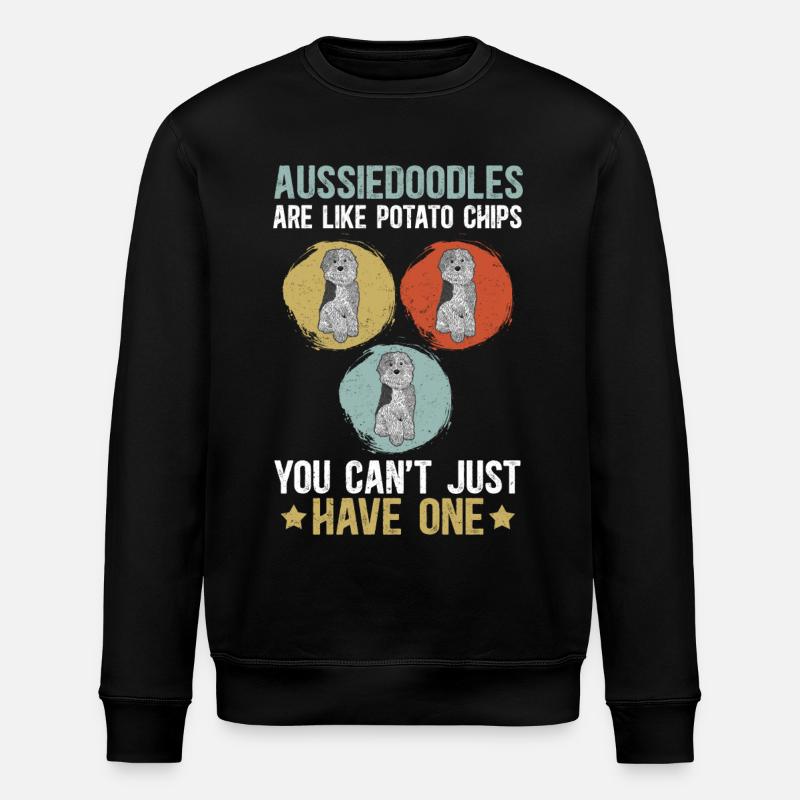 Aussiedoodle Hundebesitzer Hund Geschenk - Stanley/Stella Unisex Bio-Sweatshirt ROLLER - Schwarz