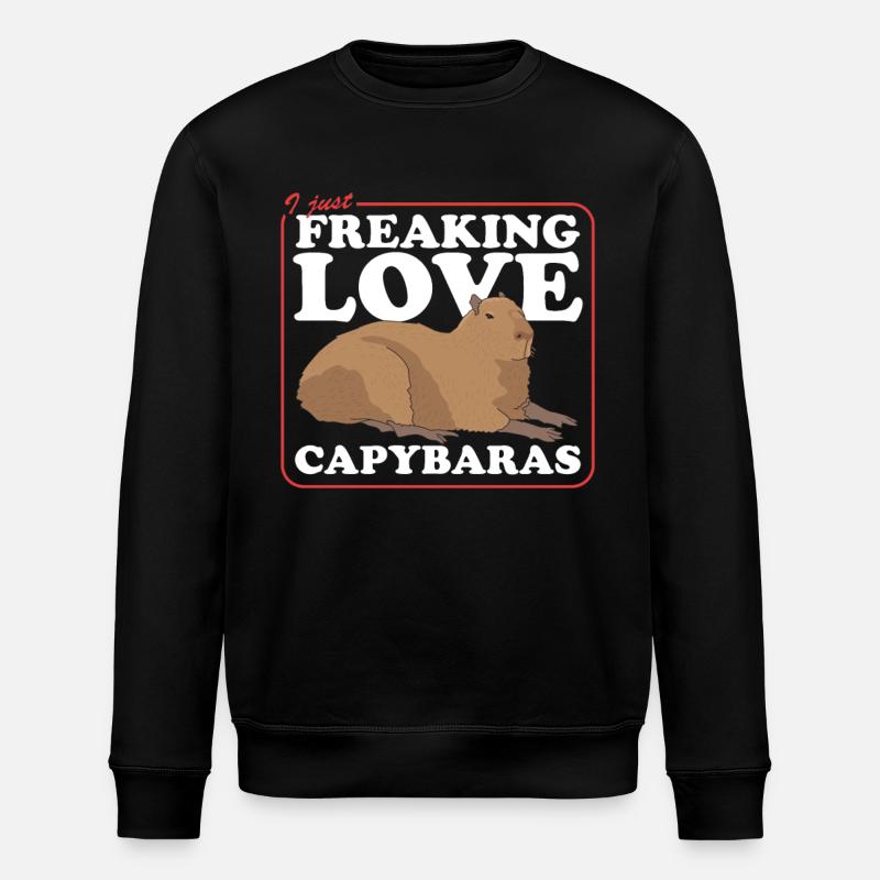Capybara Capybara Capybaras Cadeau - Sweat bio ROLLER Stanley/Stella Unisexe - noir
