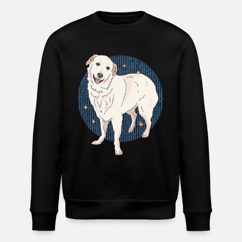Pyrenäenberghund Hunde | Hundebesitzer Geschenk - Stanley/Stella Unisex Bio-Sweatshirt ROLLER - Schwarz