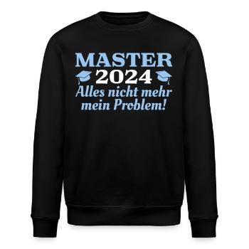 Master 2024 Abschluss Masterprüfung - Stanley/Stella Unisex Bio-Sweatshirt ROLLER - Schwarz - Vorne - Nik (191cm)