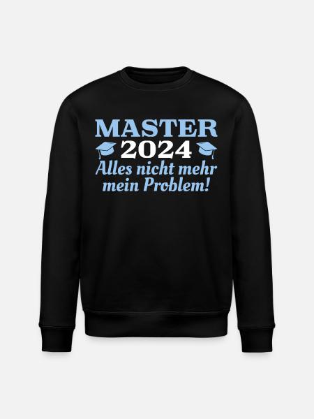 Master 2024 Abschluss Masterprüfung - Stanley/Stella Unisex Bio-Sweatshirt ROLLER - Schwarz