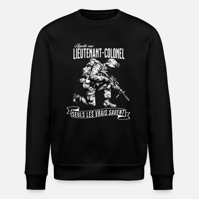 Appelle-moi Lieutenant-Colonel..seul - Sweat bio ROLLER Stanley/Stella Unisexe - noir
