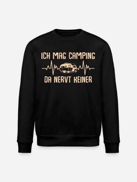 Camping Da nervt keiner - Stanley/Stella Unisex Bio-Sweatshirt ROLLER - Schwarz