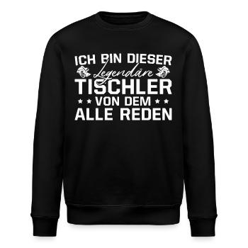 Schreiner Handwerker Legendärer Tischler - Stanley/Stella Unisex Bio-Sweatshirt ROLLER - Schwarz - Vorne - Nik (191cm)