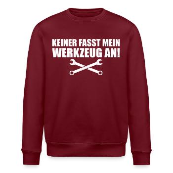 Kfz Mechaniker Werkzeug Humor Schrauber - Stanley/Stella Unisex Bio-Sweatshirt ROLLER - Burgunderrot - Vorne - Nik (191cm)