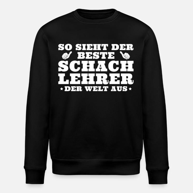 Bester Schachlehrer der Welt - Stanley/Stella Unisex Bio-Sweatshirt ROLLER - Schwarz