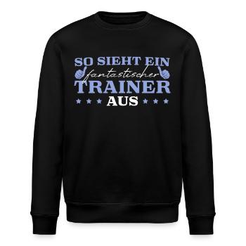 Sportverein Fantastischer Trainer - Stanley/Stella Unisex Bio-Sweatshirt ROLLER - Schwarz - Vorne - Nik (191cm)