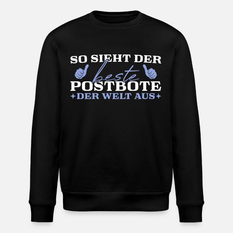 Zusteller Bester Postbote - Stanley/Stella Unisex Bio-Sweatshirt ROLLER - Schwarz