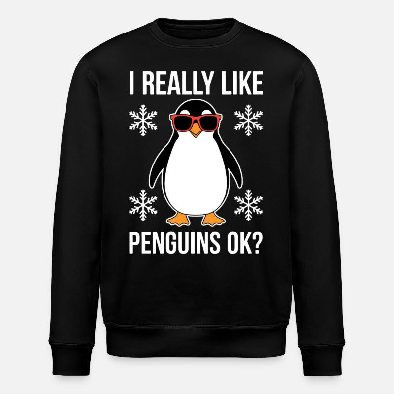 Pingouin disant drôle Pingouins Cadeau - Sweat bio ROLLER Stanley/Stella Unisexe - noir