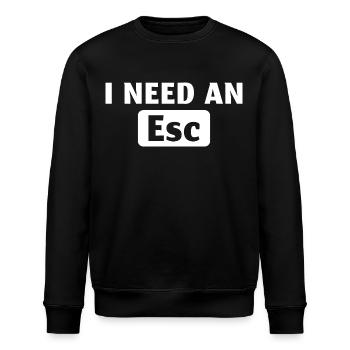 Programierer Software Entwickler - Stanley/Stella Unisex Bio-Sweatshirt ROLLER - Schwarz - Vorne - Nik (191cm)