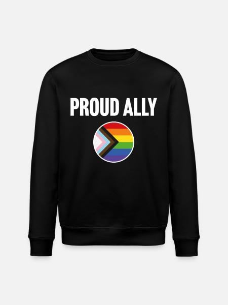 Proud Ally - Stanley/Stella ROLLER Unisex Organic Sweatshirt - black