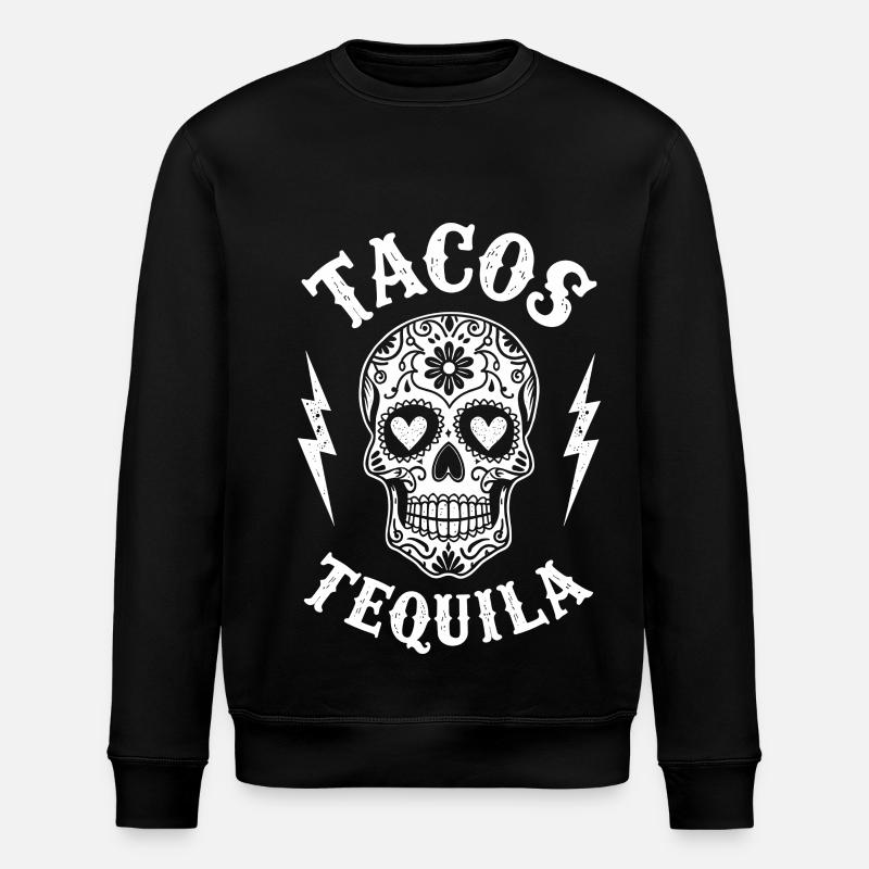 Tacos Tequila & Skull Vibes - Sweat bio ROLLER Stanley/Stella Unisexe - noir