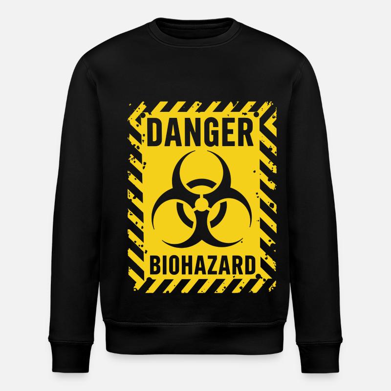 Danger Biohazard Grunge Zombies Apocalypse - Sweat bio ROLLER Stanley/Stella Unisexe - noir