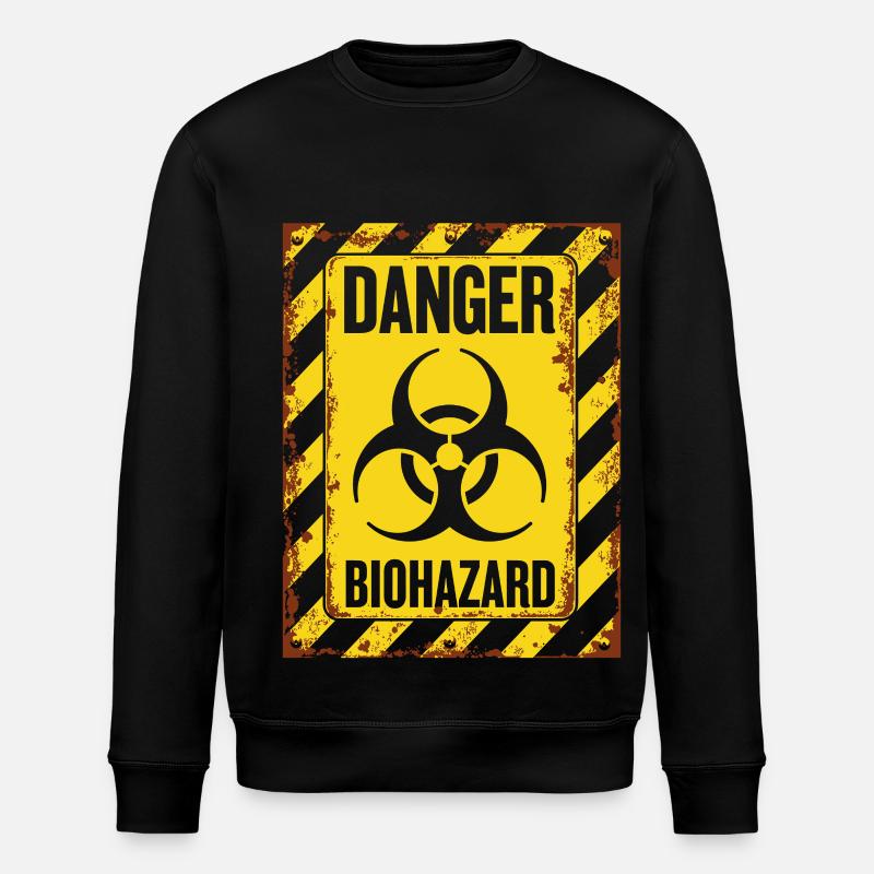 Danger Biohazard Grunge Zombies Apocalypse - Sweat bio ROLLER Stanley/Stella Unisexe - noir