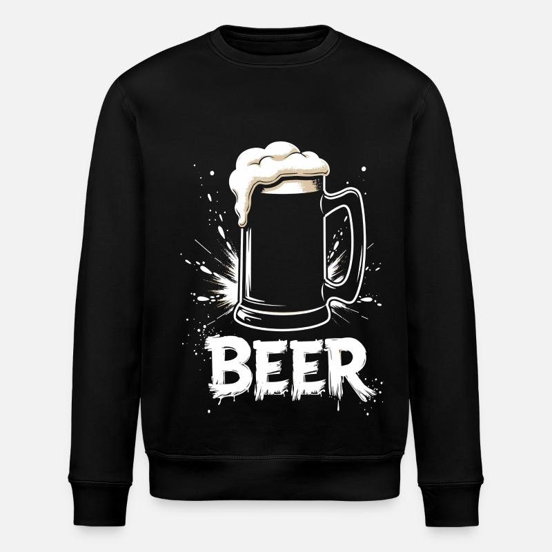 Chope à bière - Sweat bio ROLLER Stanley/Stella Unisexe - noir