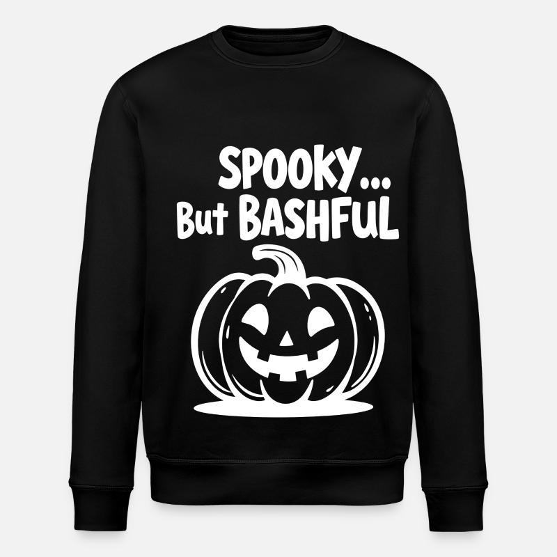 Spooky but Bashful - Stanley/Stella ROLLER Unisex Organic Sweatshirt - black
