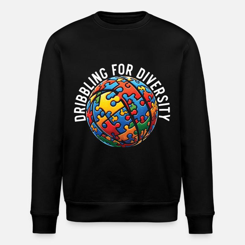 Joueur de basket-ball autiste - Sweat bio ROLLER Stanley/Stella Unisexe - noir