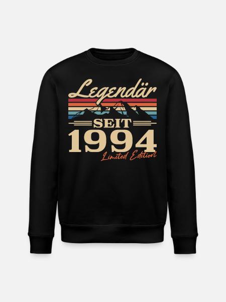 Legendär seit 1994 Jahrgang Geburtstag Geschenk - Stanley/Stella Unisex Bio-Sweatshirt ROLLER - Schwarz