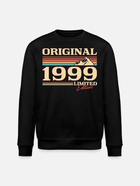 Original 1999 Jahrgang Retro Berge Geburtstag - Stanley/Stella Unisex Bio-Sweatshirt ROLLER - Schwarz