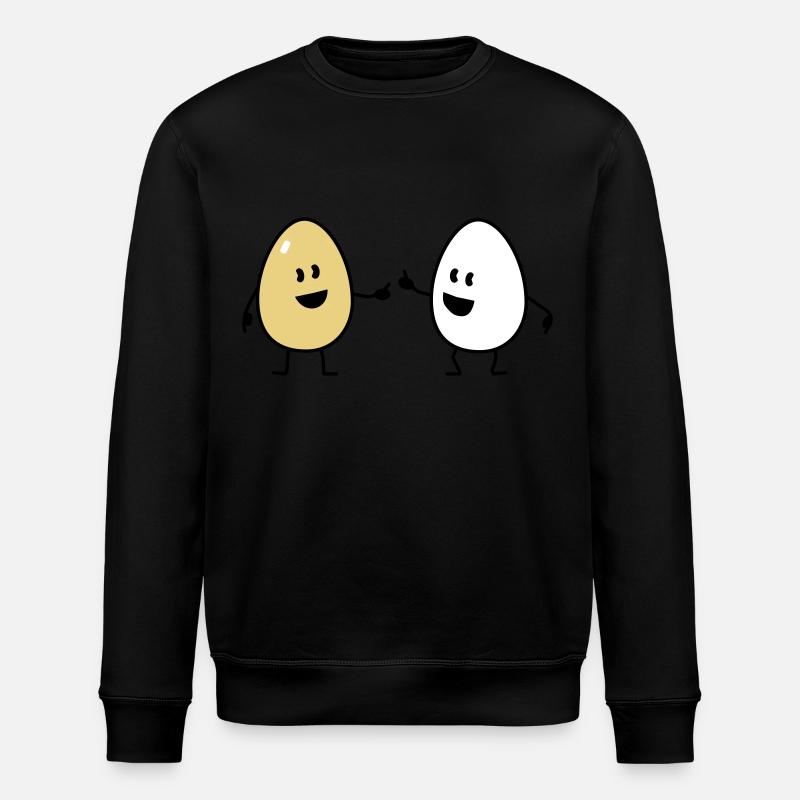 eggs - Stanley/Stella Unisex Bio-Sweatshirt ROLLER - Schwarz