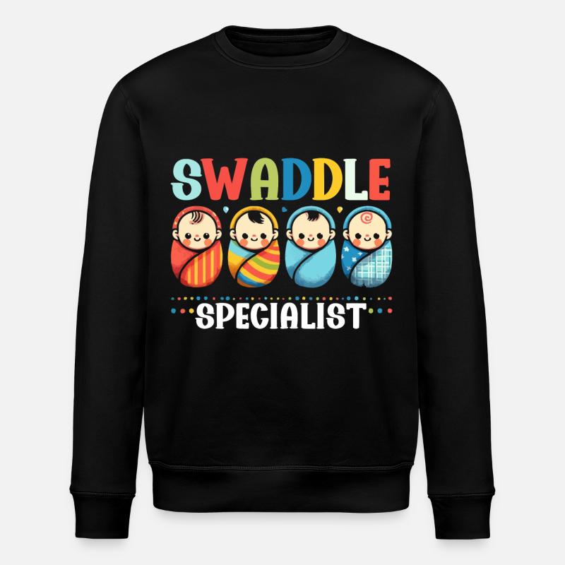 Infirmière en néonatalogie - Sweat bio ROLLER Stanley/Stella Unisexe - noir