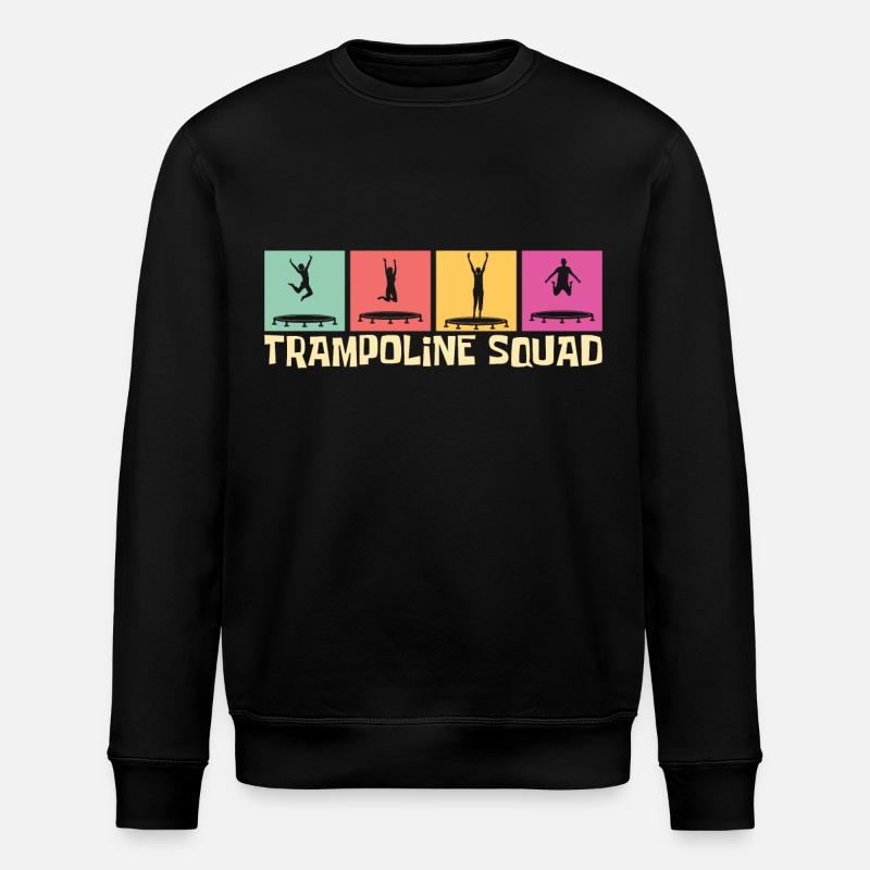 Trampoline Squad- Trampoline Gift Idea - Stanley/Stella ROLLER Unisex Organic Sweatshirt - black