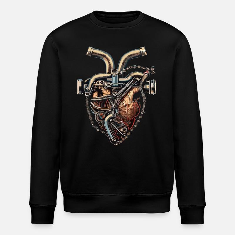 Cœur de mécanicien - Sweat bio ROLLER Stanley/Stella Unisexe - noir