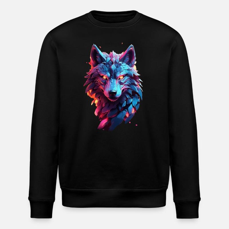 Loup - Sweat bio ROLLER Stanley/Stella Unisexe - noir